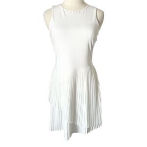 Lululemon Tiered Pleats Linerless Tennis Dress in White Size 8